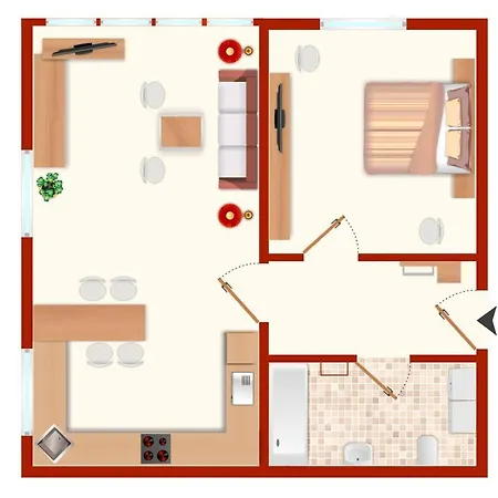 Portland D8 شقة